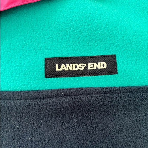 Lands' End Teal and Navy Women's Jacket - Picture 3 of 5